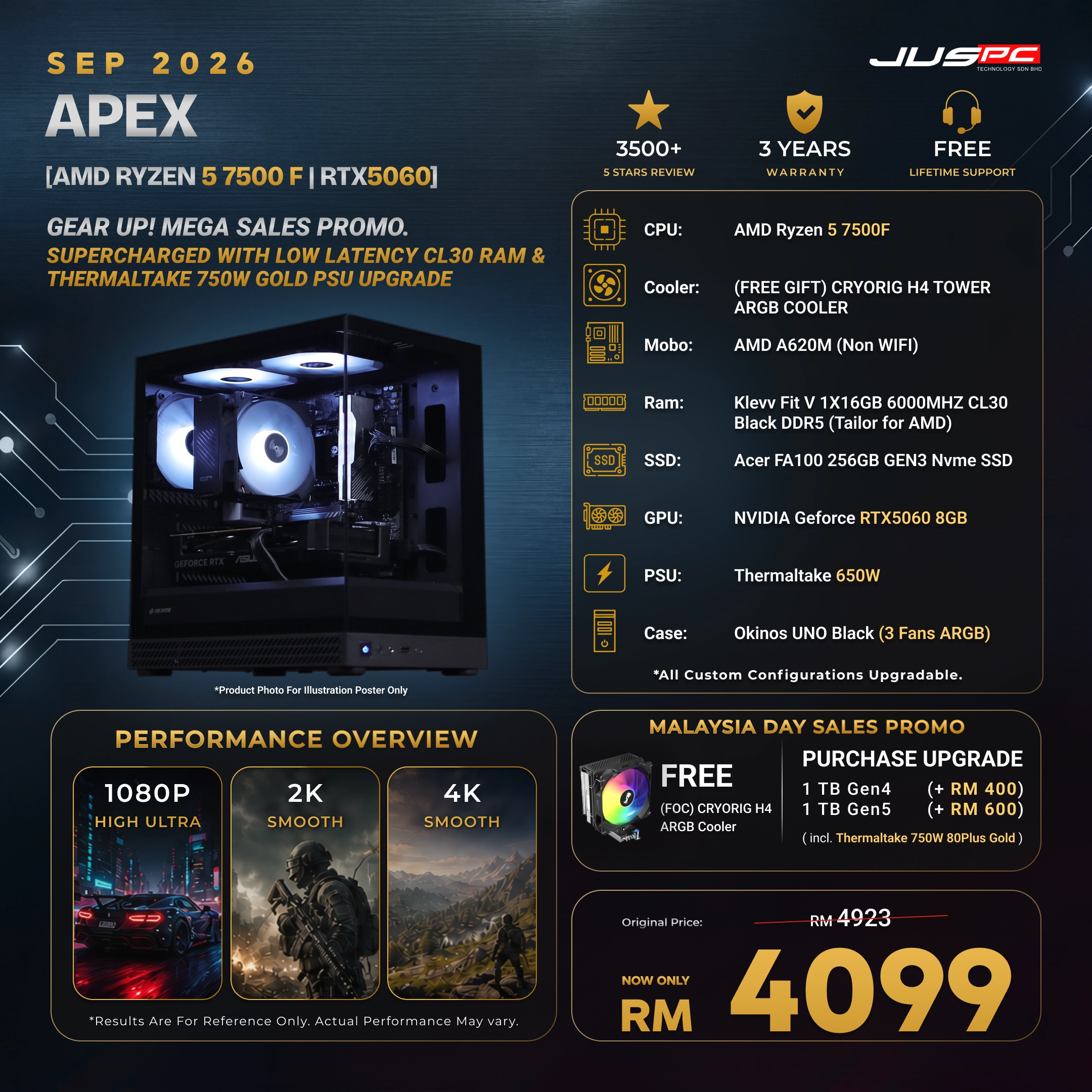 Apex (AMD RYZEN 5 7500F | RTX5060)